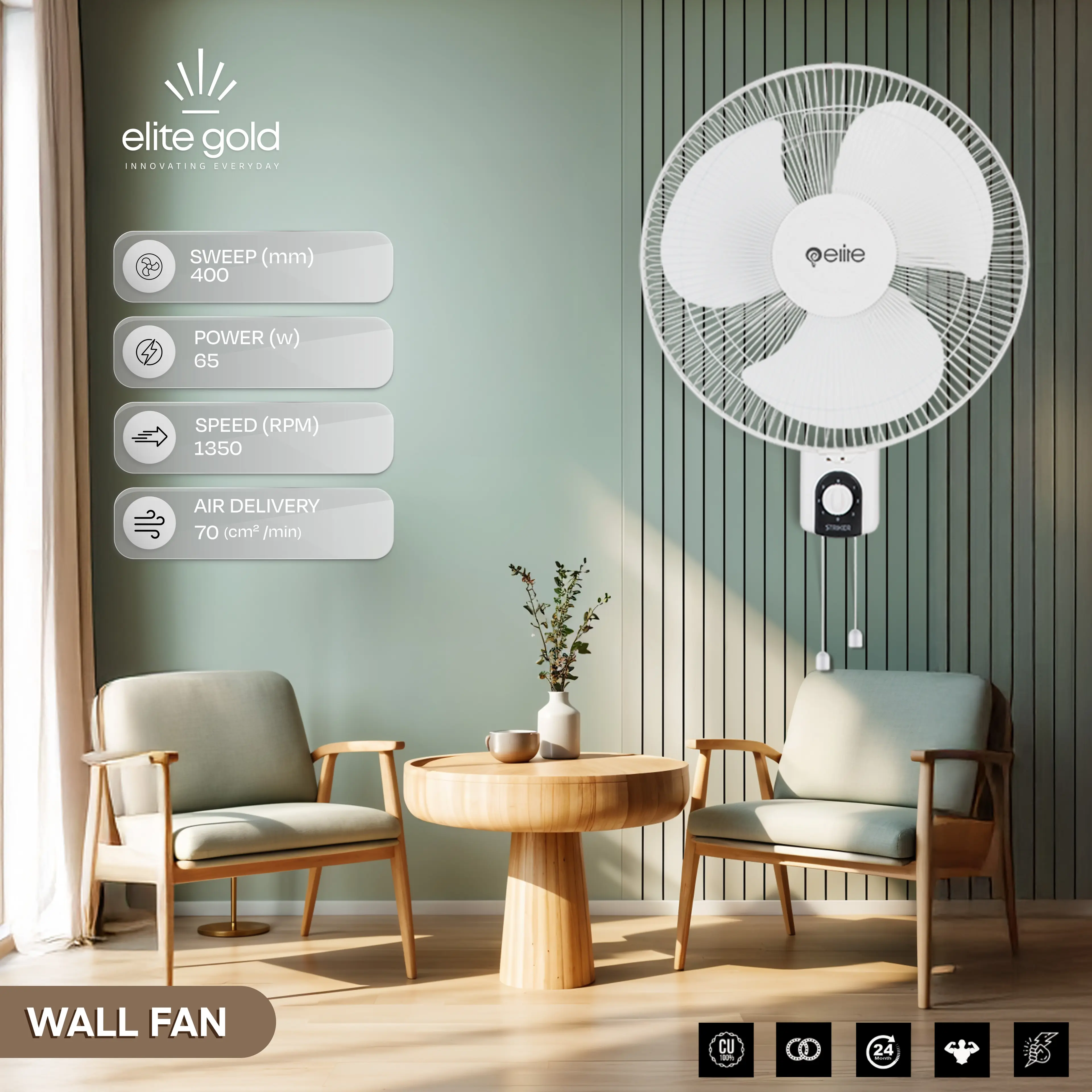 Elite Wall Fan